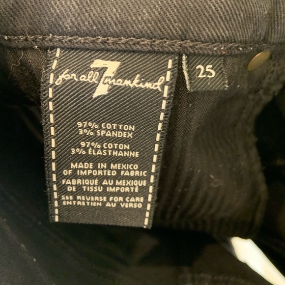7 For All Mankind cutoff jean shorts - Picture 3 of 4